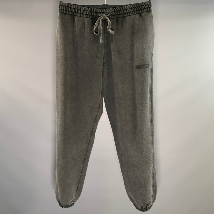 GUCCI Size M Black Wash Cotton Sweatpants Casual Pants