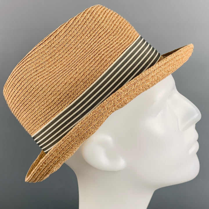 BAILEY Tan Woven Paper Hat