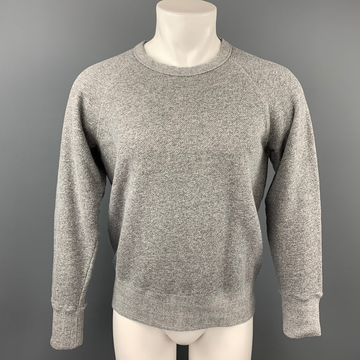 OUR LEGACY Size M Grey Heather Cotton Raglan Sweatshirt