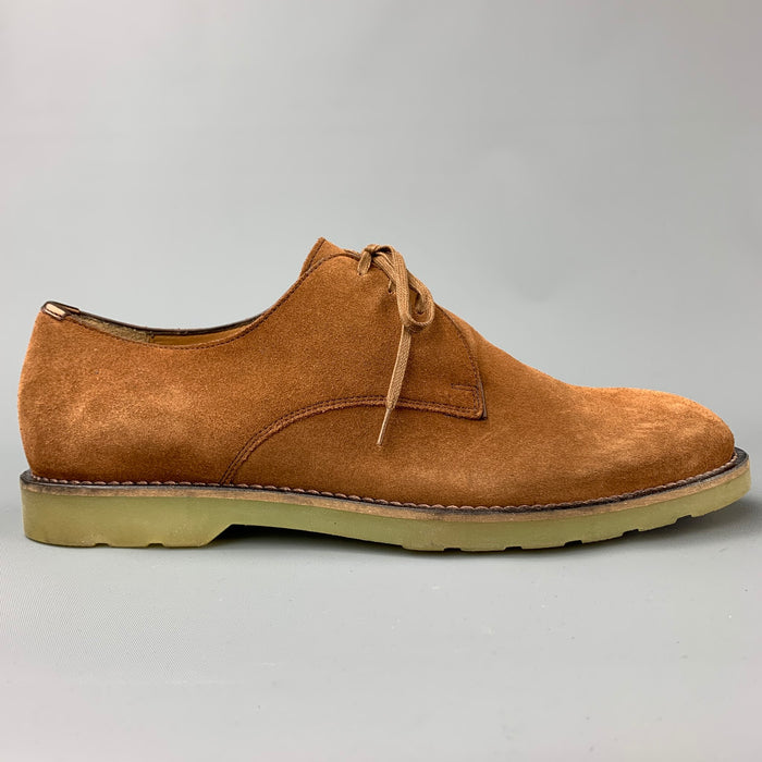 Zapatos con cordones y suela de goma de ante color canela de PS by PAUL SMITH Talla 8
