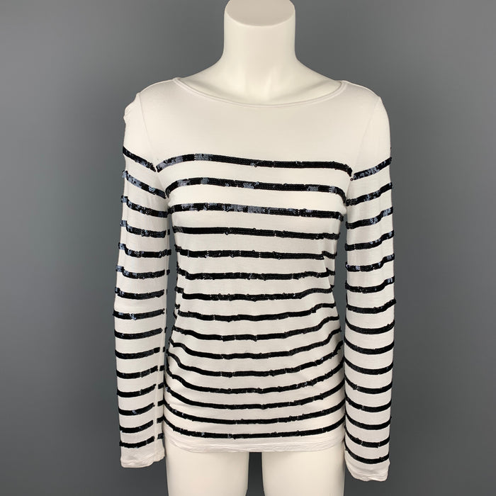 MICHAEL by MICHAEL KORS Size XXS White Rayon Pullover Sweater