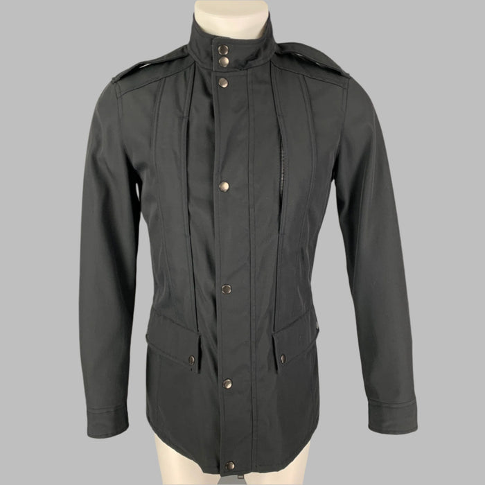 GUCCI by TOM FORD Size 36 Black Cotton Nylon Parka Coat