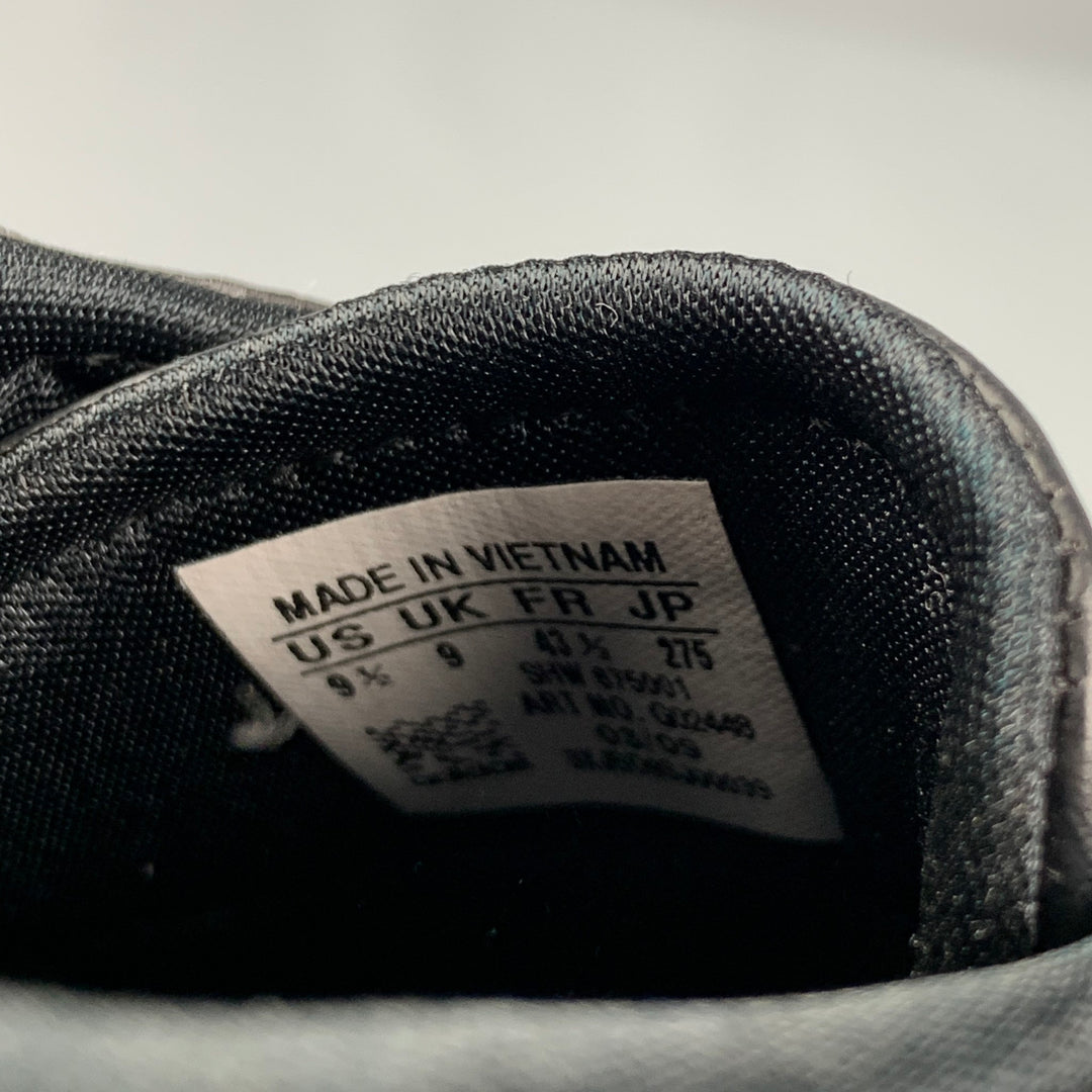 PORSCHE DESIGN x ADIDAS Taille 9,5 Baskets à lacets en cuir blanc noir