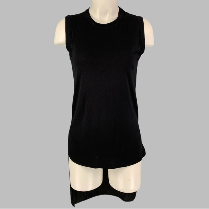 GIAMBATTISTA VALLI Size XXS Black Viscose / Silk Dress Top