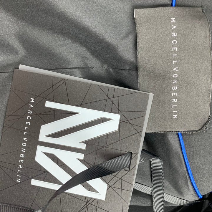 MARCELL VON BERLIN Talla 36 Abrigo deportivo de mezcla de algodón con estampado negro