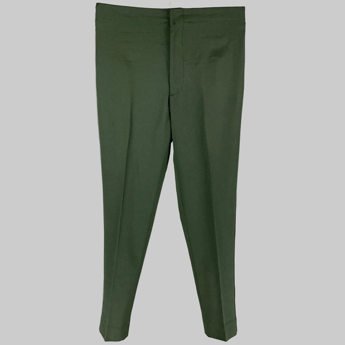 Vintage JEAN PAUL GAULTIER Size 34 Forest Green High Waisted Dress Pants