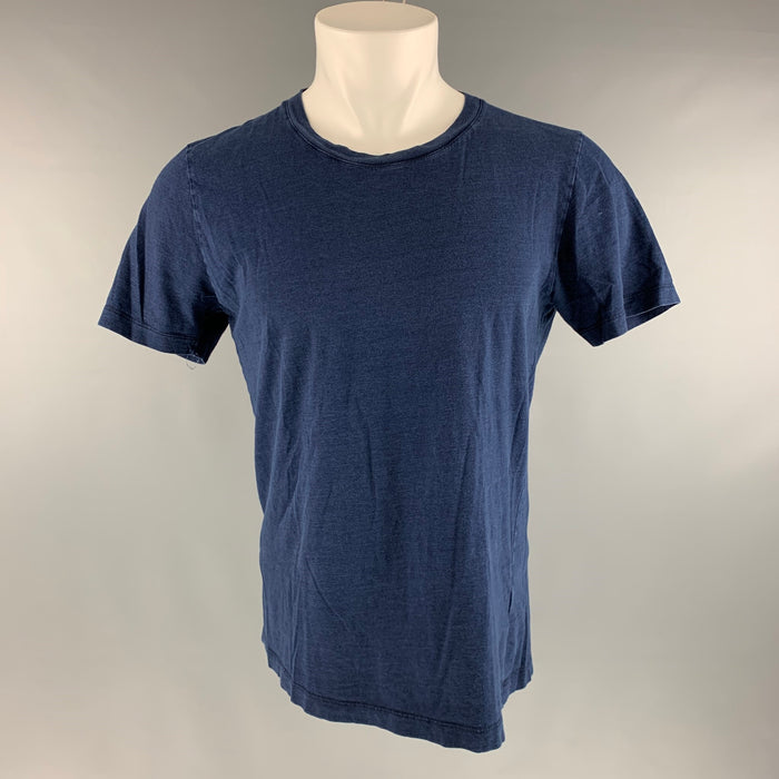 MAISON MARTIN MARGIELA Size M Navy Cotton Short Sleeve T-shirt