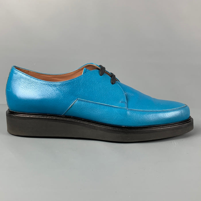 PAUL SMITH Zapatos con cordones de cuero azul talla 10
