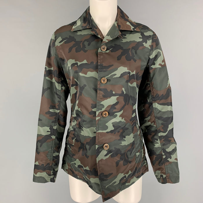 Y's by YOHJI YAMAMOTO Size L Green Brown Nylon Jacket Blazer