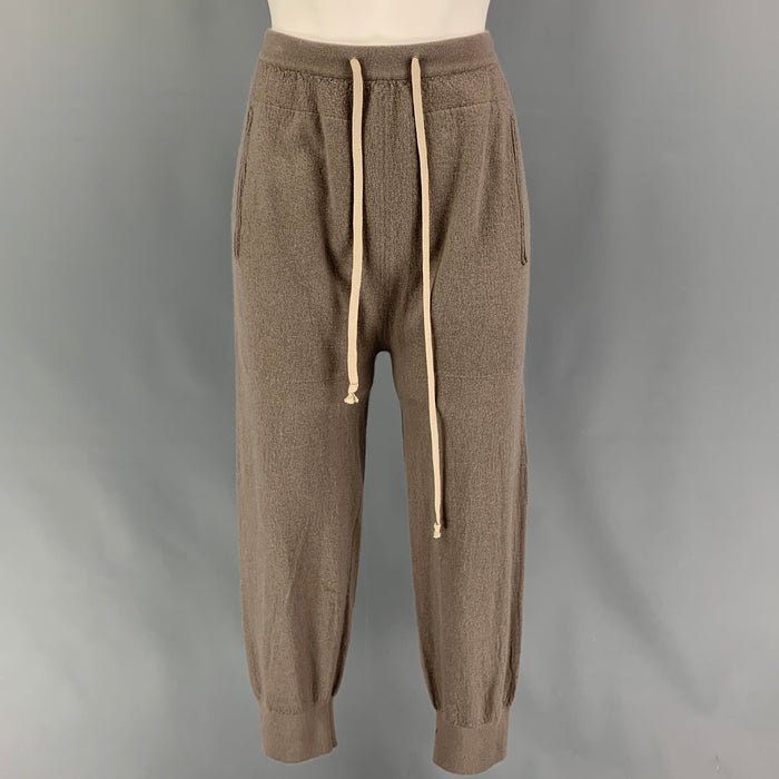 RICK OWENS Size XS Taupe Cashmere Sweatpants