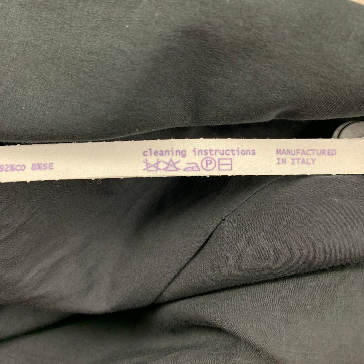 LABEL EN CONSTRUCTION Taille 42 Manteau de sport à simple boutonnage en coton noir