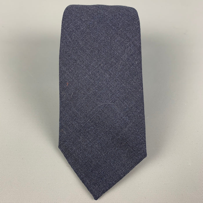 BRUNELLO CUCINELLI Navy Lana Wool Tie