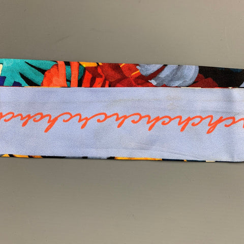 CAROLINA HERRERA Multi-Color Leaf Twill Scarf
