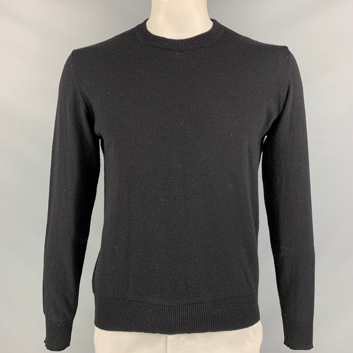 D&G by DOLCE & GABBANA Talla 44 Jersey de cuello redondo de acrílico y lana de punto negro