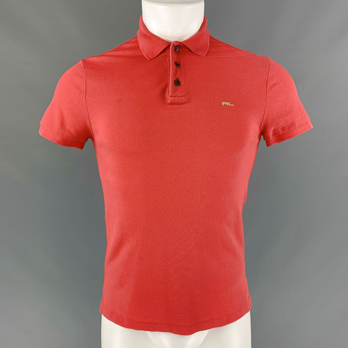 RALPH LAUREN Size XS Coral Pique Cotton & Elastane Polo