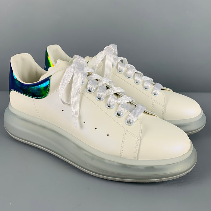 ALEXANDER MCQUEEN Size 11 White Green Sneakers