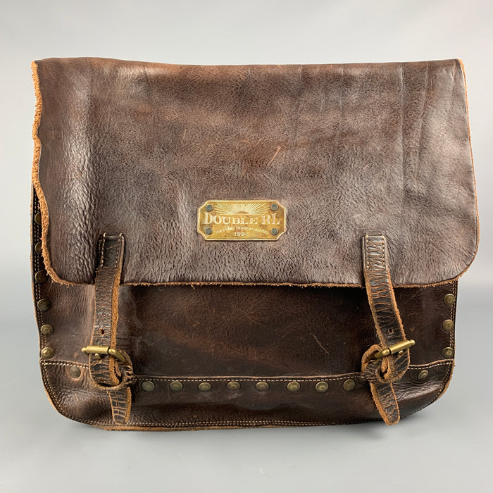 RRL by RALPH LAUREN Limited Edition Brown Studded Leather Bag