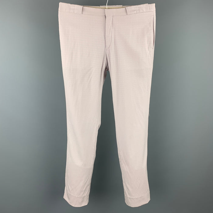 MIU MIU Size 33 Lavender Textured Cotton Dress Pants