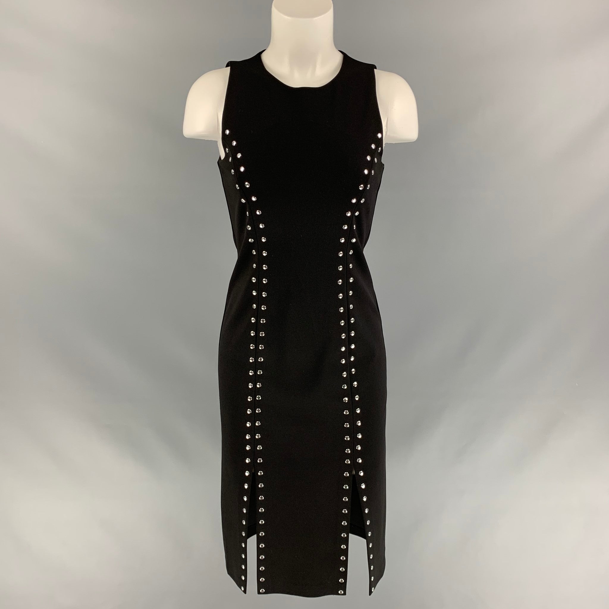 Michael kors black studded dress best sale