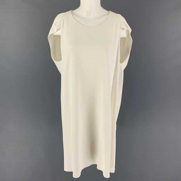 THE ROW Size XS Cream Viscose Sleeveless Shift Dress