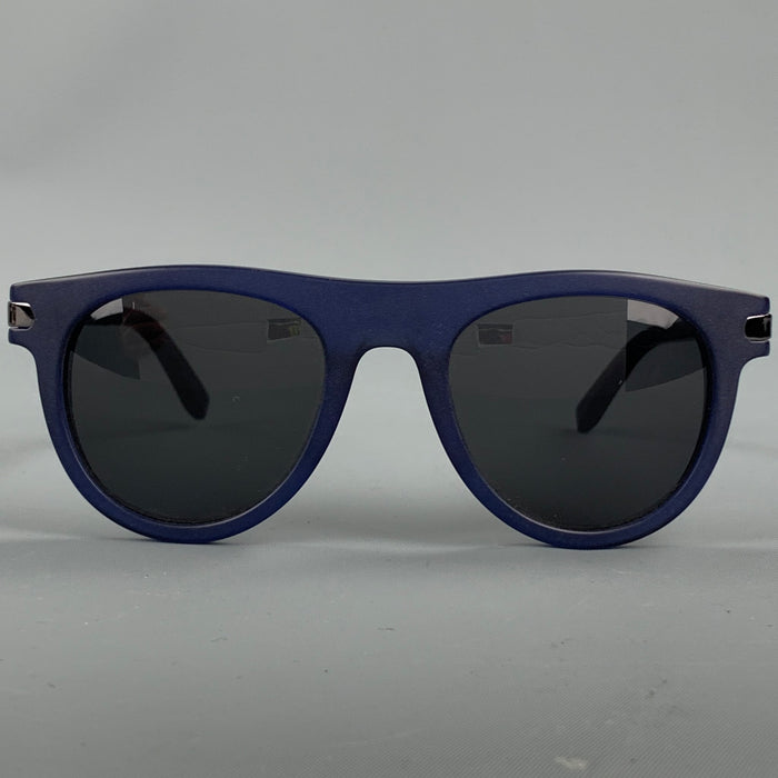 SALVATORE FERRAGAMO Navy Acetate Sunglasses