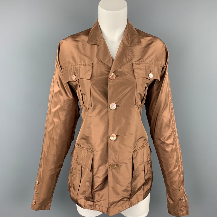 JEAN PAUL GAULTIER Reedition 1986 Size 6 Copper Silk Jacket