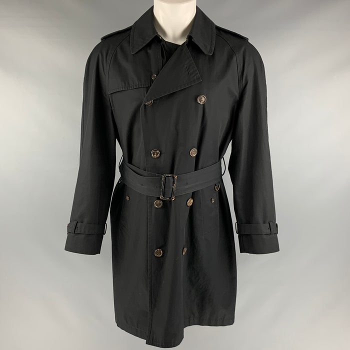 PAUL SMITH Pecho Talla S Talla S Gabardina cruzada de algodón negro