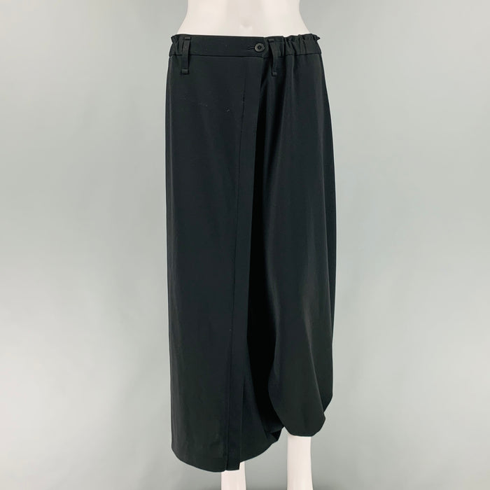 ISSEY MIYAKE Size M Black Elastic Waistband Casual Pants
