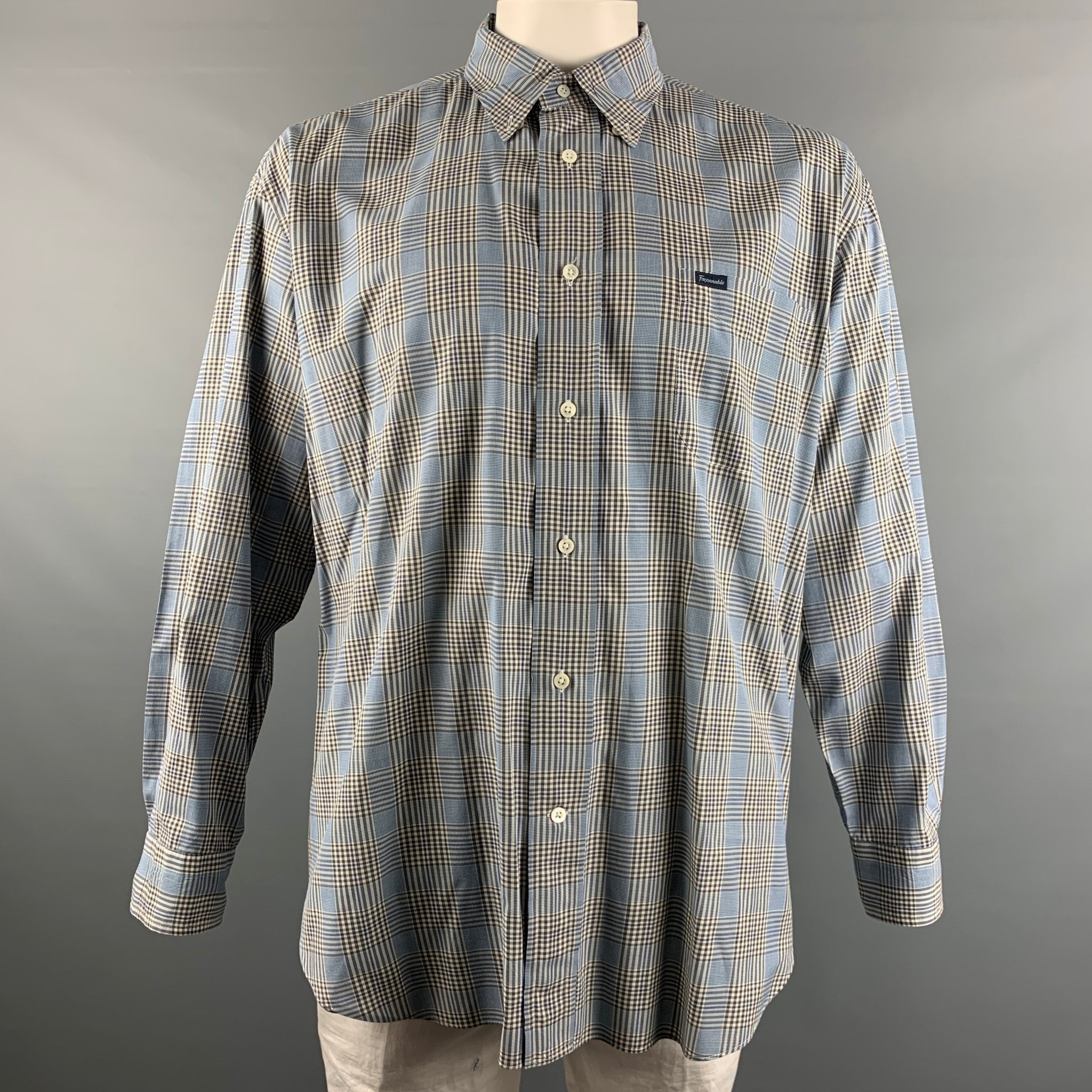 gucci men's button up dress shirt GUCCI by Tom Ford 2003 Size S Blue Floral Silk Button Up Long Sleeve S