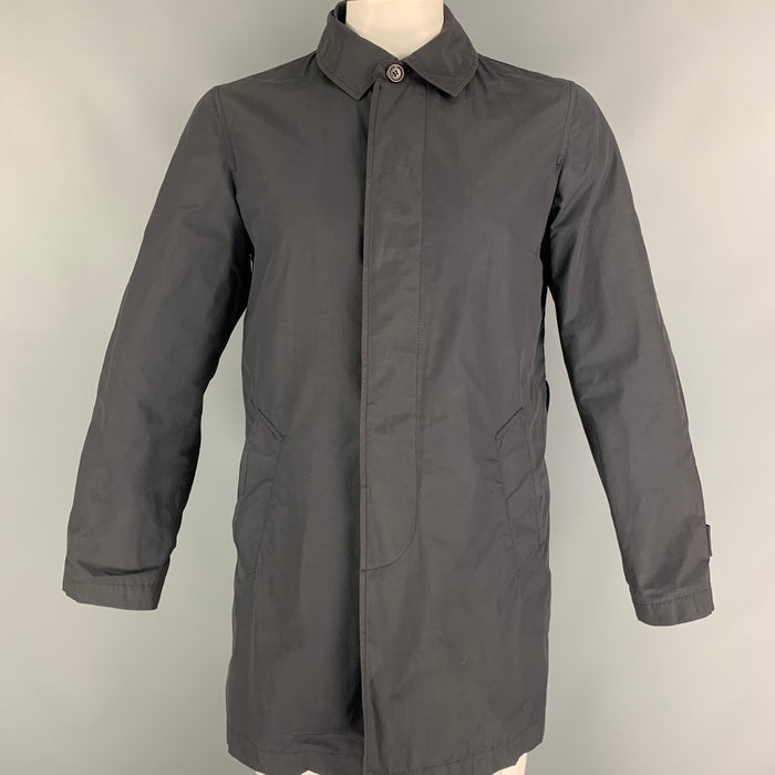 PAUL SMITH Talla M Gabardina de algodón / nailon negra