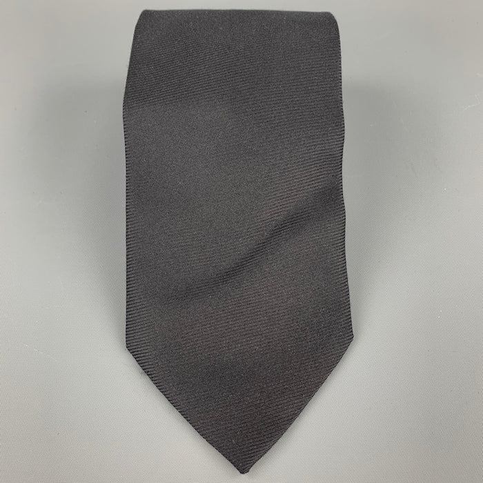 ERMENEGILDO ZEGNA Black Silk Tie