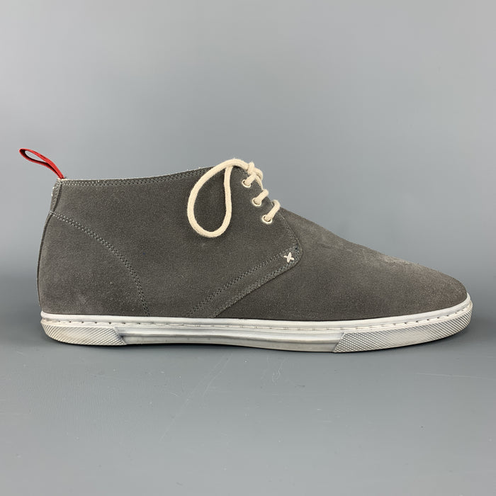 KITON Size 8 Gray Suede Chukka Boot Sneakers