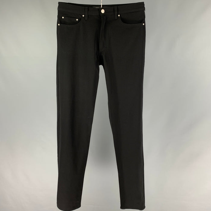 VERSACE JEANS COUTURE Size 34 Black Nylon Casual Pants