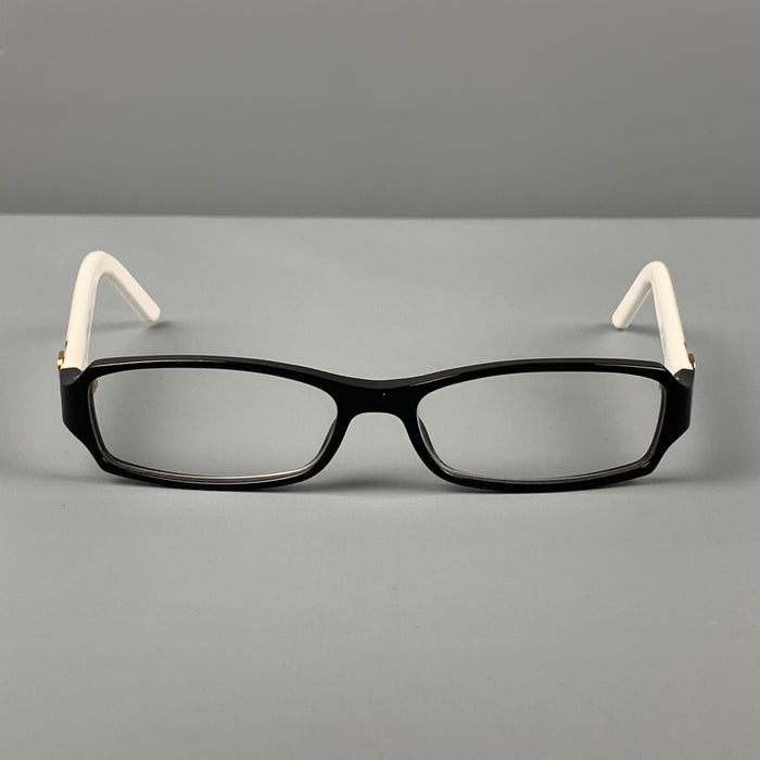 GUCCI Black & White Acetate Prescription Eyewear