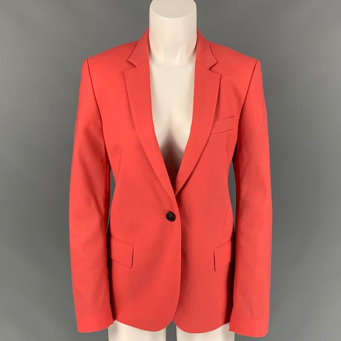 PS by PAUL SMITH Blazer de lana color salmón talla 6