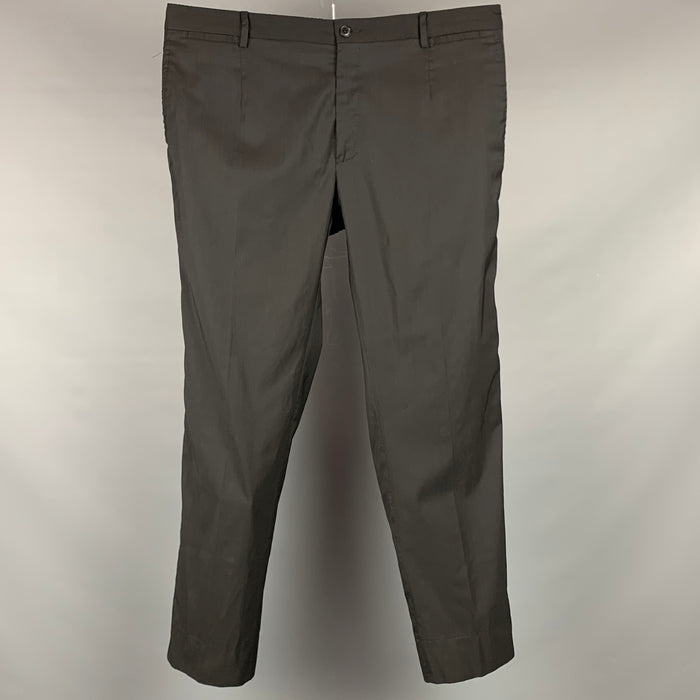 DOLCE & GABBANA Talla 38 Pantalón de vestir de esmoquin de mezcla de lana negro