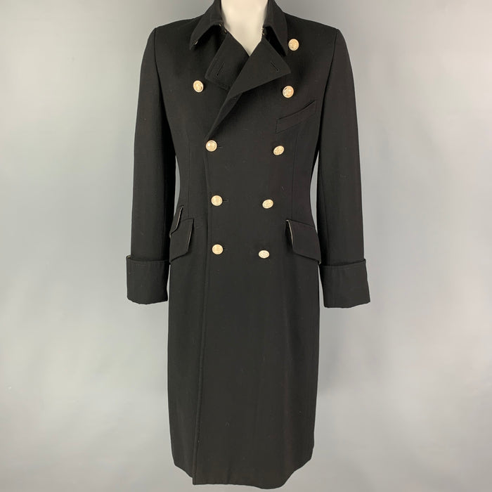 PAUL SMITH Abrigo cruzado de lana negro talla L