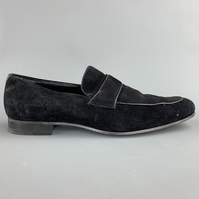 CALVIN KLEIN Size 10 Black Slip On Loafers