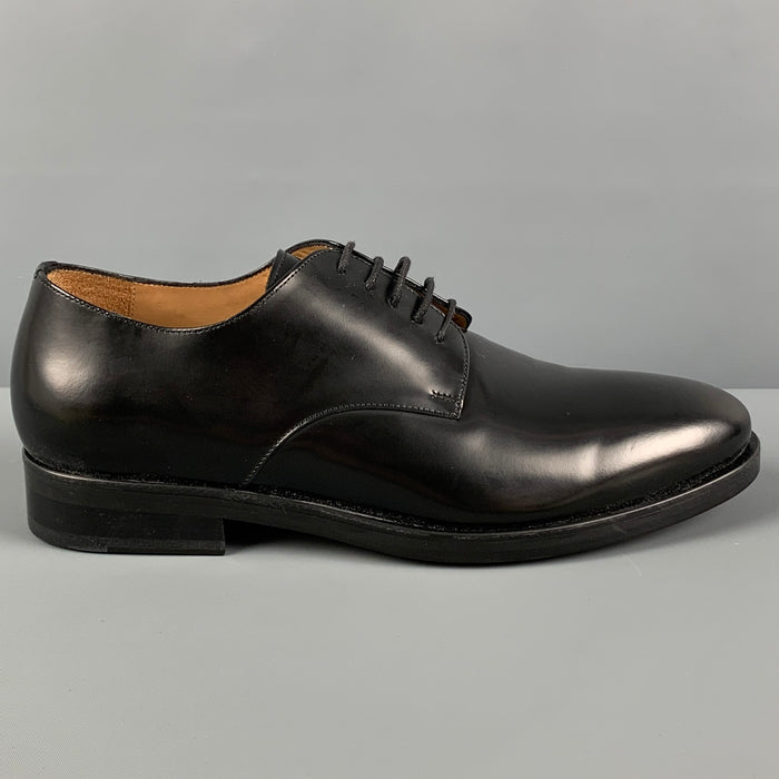 SANDRO Size 9 Black Leather Lace Up Shoes