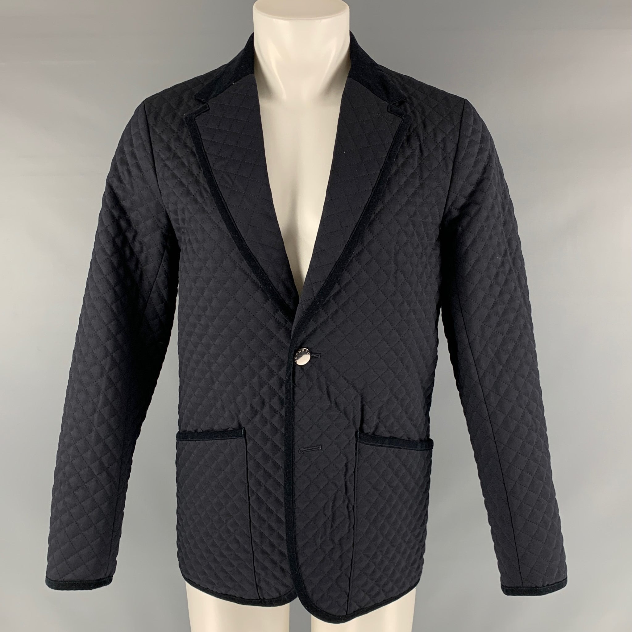 FUMITO GANRYU Size M Navy Quilted Jacket – Sui Generis Designer