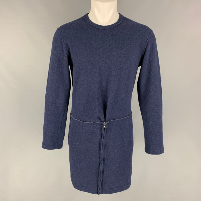 COMME des GARCONS Size M Navy Solid Wool Blend Pullover