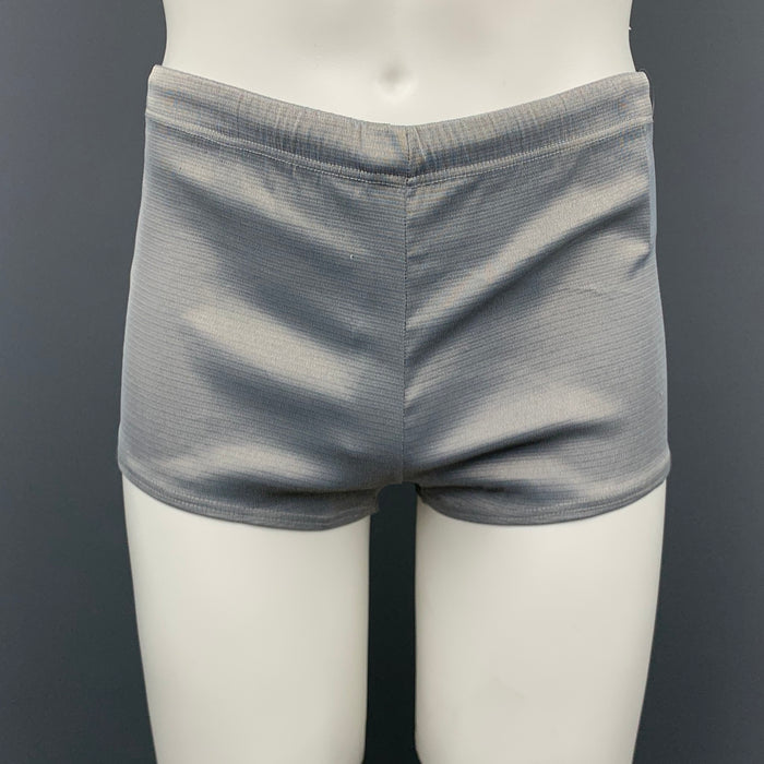 Vintage V2 by VERSACE Size S Light Gray Drawstring Swim Trunks