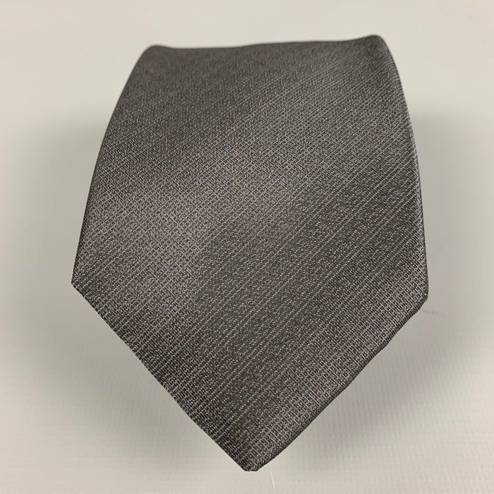 HUGO BOSS Grey Silk Tie