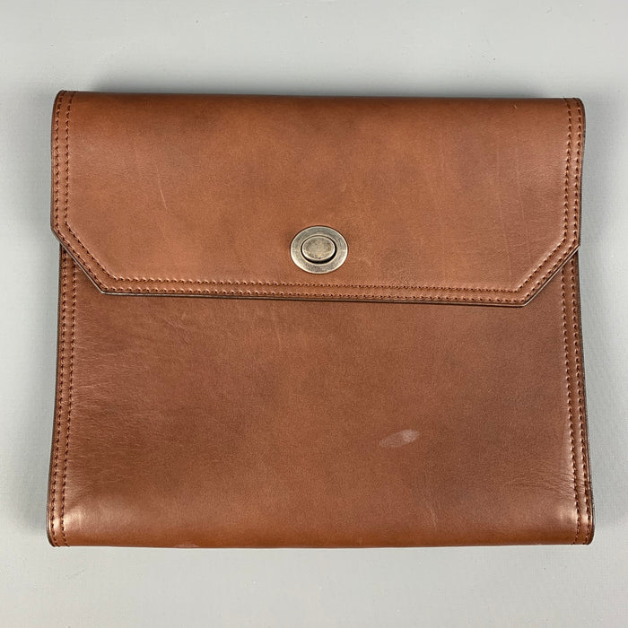 BRUNELLO CUCINELLI Brown Leather iPad Case