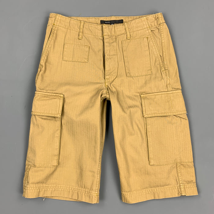 MARC by MARC JACOBS Talla 28 Pantalones cortos cargo de algodón caqui