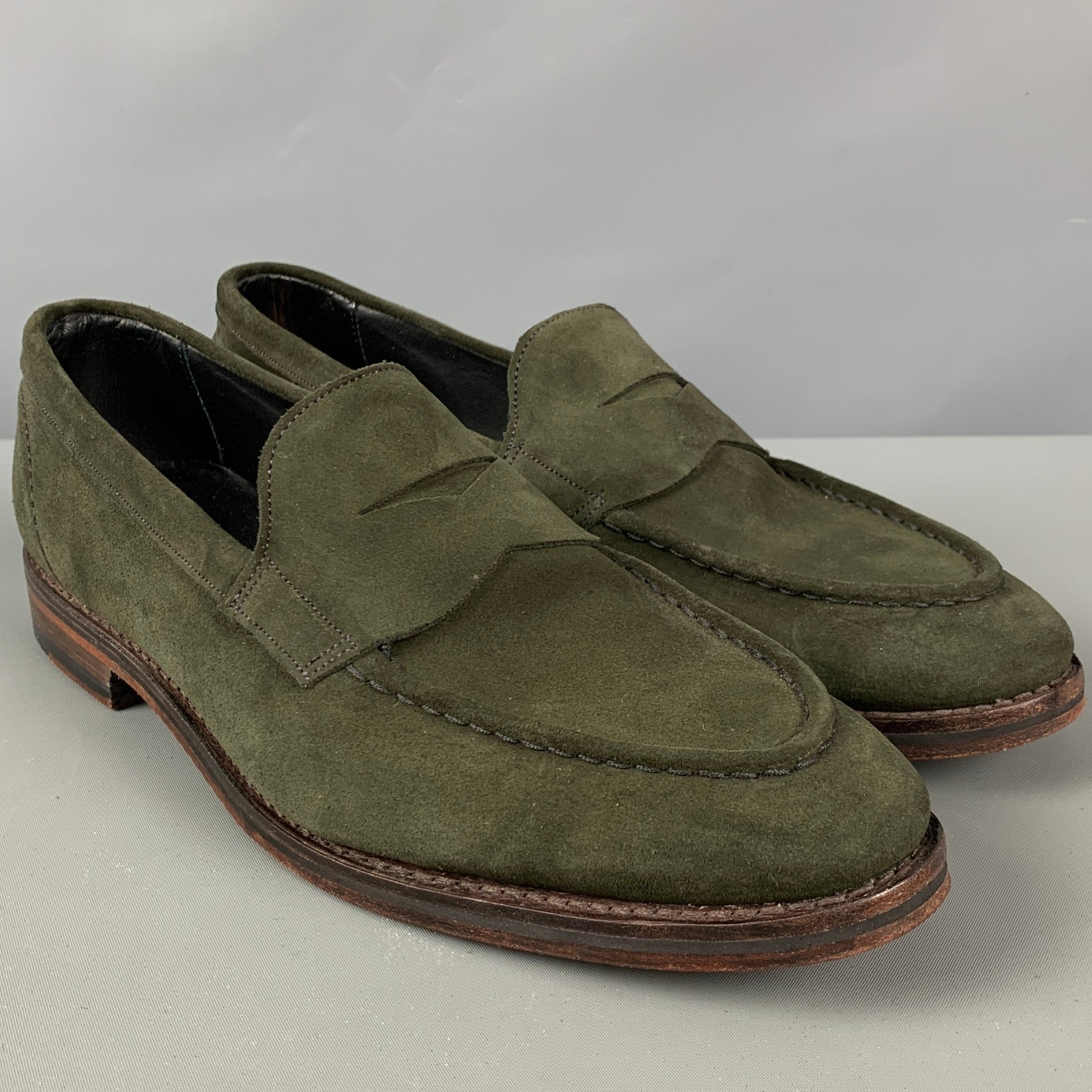 ALLEN EDMONDS Size 10.5 Green Penny Loafers – Sui Generis  display picture 2
