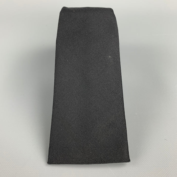 PRADA Black Wool / Silk Square Tie