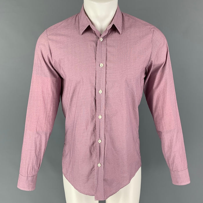 MAISON MARTIN MARGIELA Size S Red White Blue Dots Cotton Long Sleeve Shirt