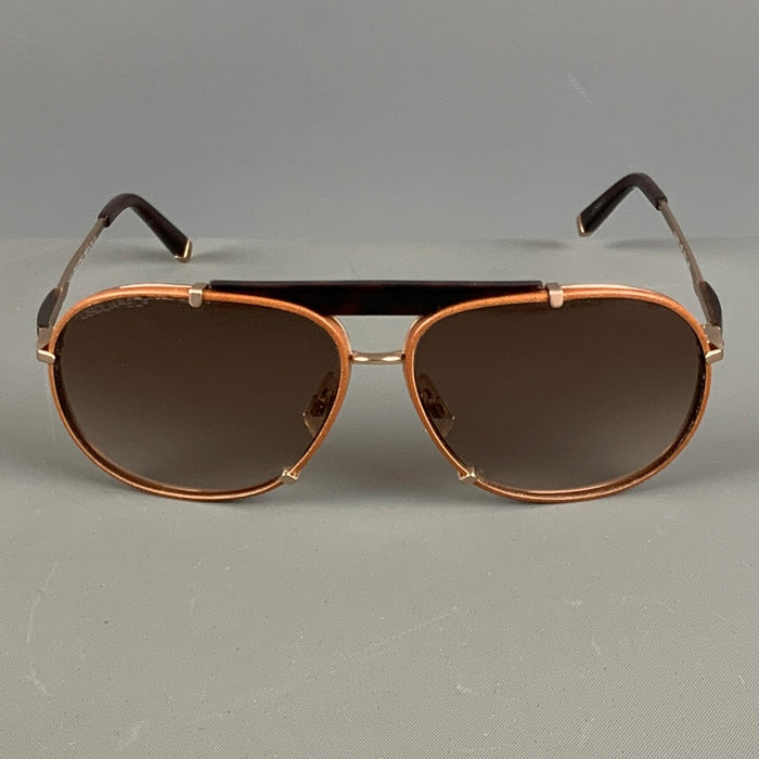 DSQUARED2 Brown Solid Acetate & Metal Sunglasses & Eyewear