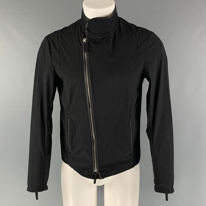 ARMANI COLLEZIONI Size S Black Poliammide Windbreaker Jacket